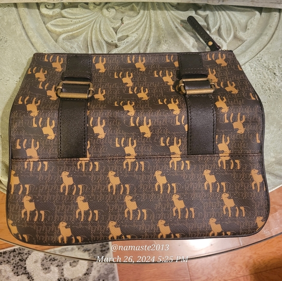 L.A.M.B. Gwen Stefani Multi Patern Fold Over Clutch Designer Luxury Celeb  #747 - Picture 6 of 14